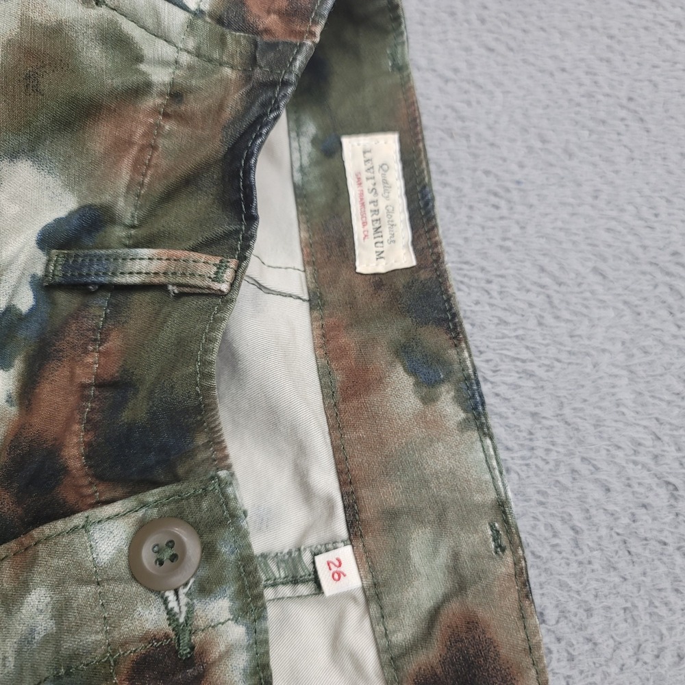 Levis Premium Pants Womens 28 Mossy Camo Baggy Cargo Relaxed 90s A60770000 - Picture 6 of 16